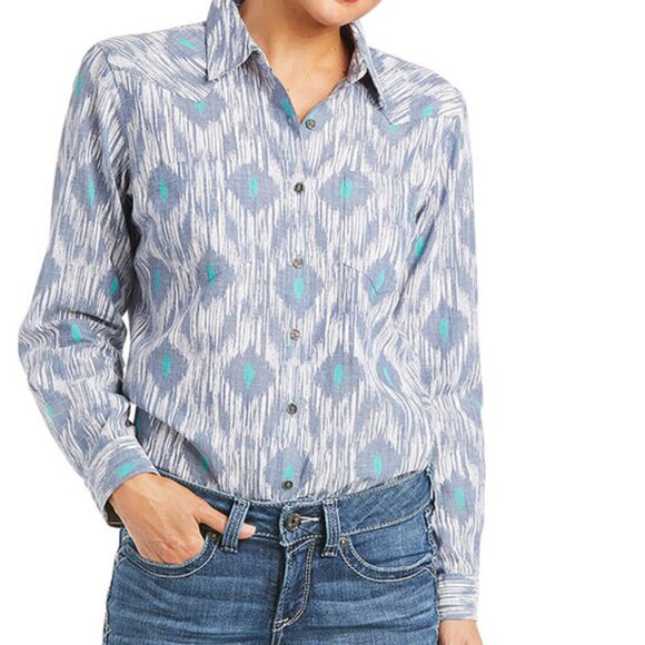 ARIAT Camicia Real Billie Jean Donna – Morbida, Abbottonata Con Tasche – Perfetta Per Look Western E Casual - 2